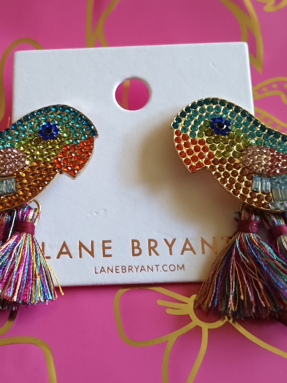 LANE BRYANT PARROT EARRINGS